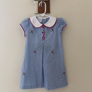 Little English Bonnie Dress - Candy Cane
